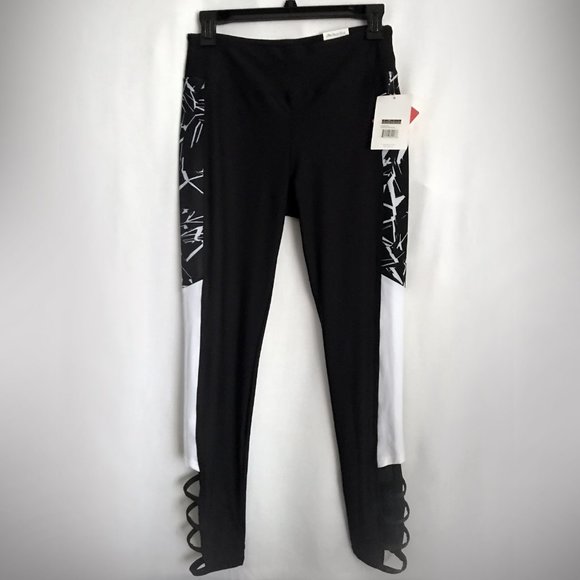 Marika Sport Style Women's Leggings Black-White, Size M. New with tag - Picture 1 of 4